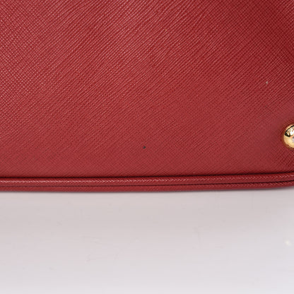 Prada Saffiano Lux Large Tote Fuoco 19 of 25