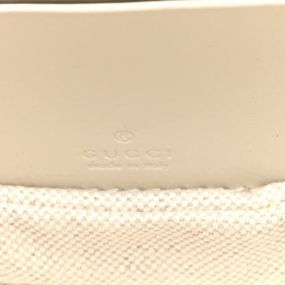 Gucci Boarded Dyana Lux Calfskin Web Mini Bamboo 1947 Top Handle Bag Mystic White 6 of 9