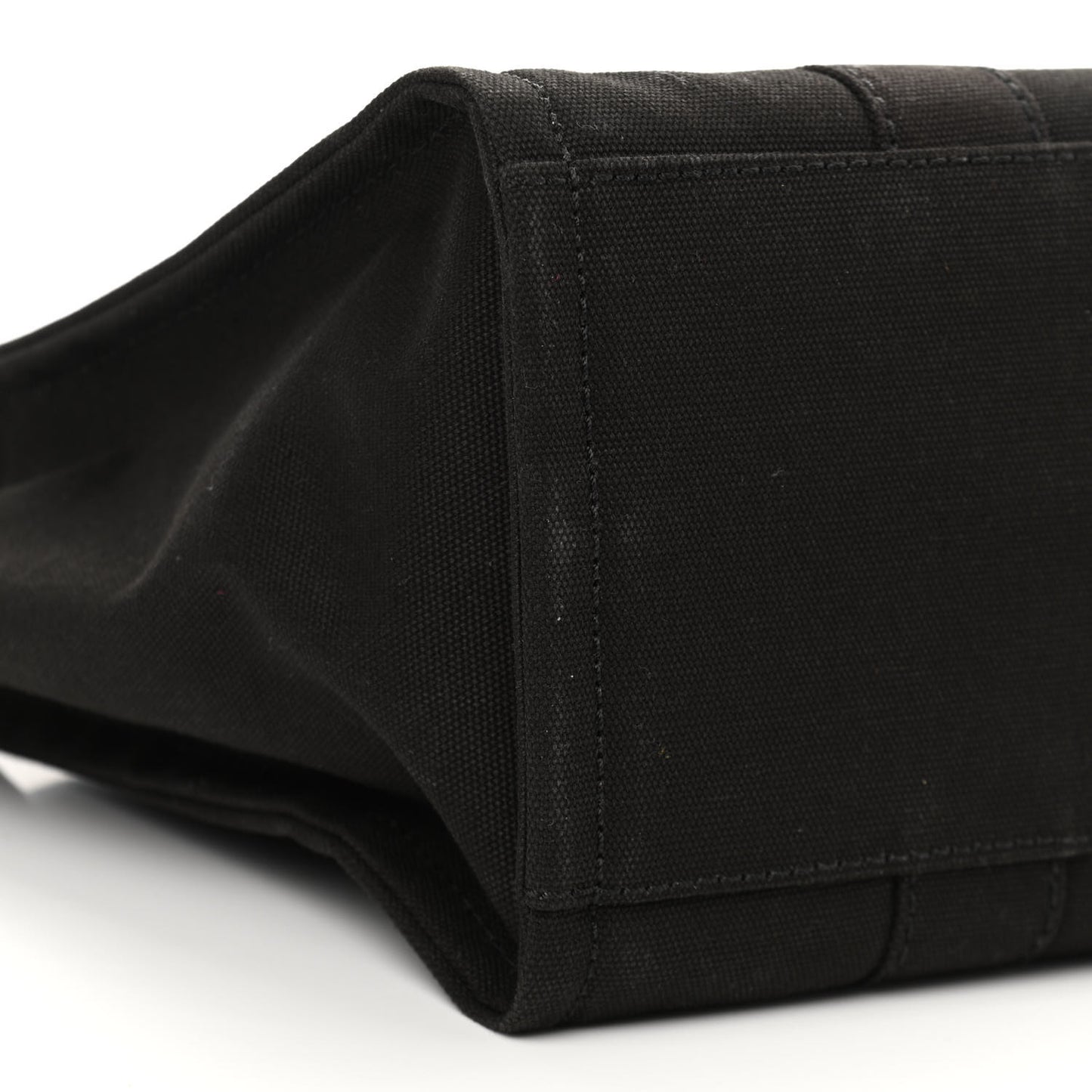 Cotton Canvas Medium The Traveler Tote Bag Black