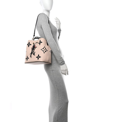 Louis Vuitton Empreinte Monogram Giant Crafty Neonoe MM Creme Black 2 of 16