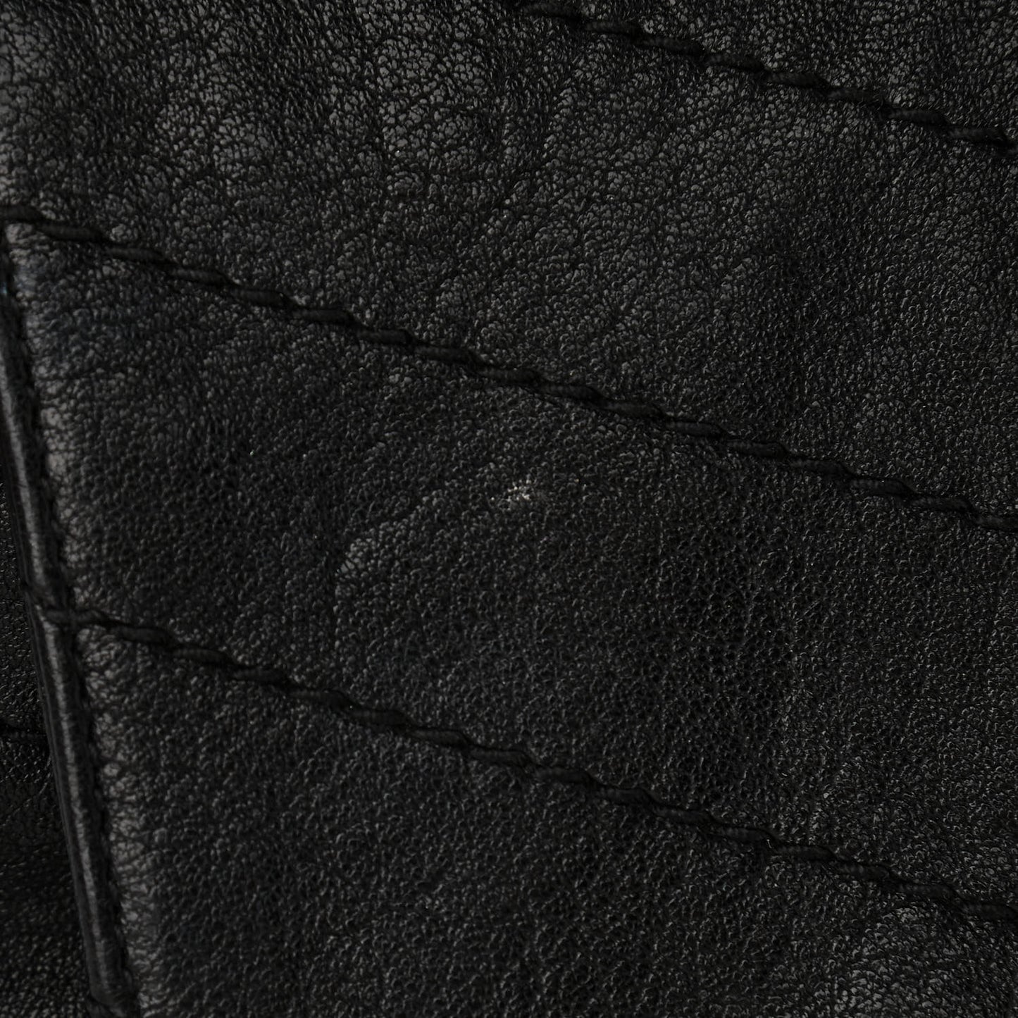 Pebbled Lambskin Chevron Monogram Small Nolita Black