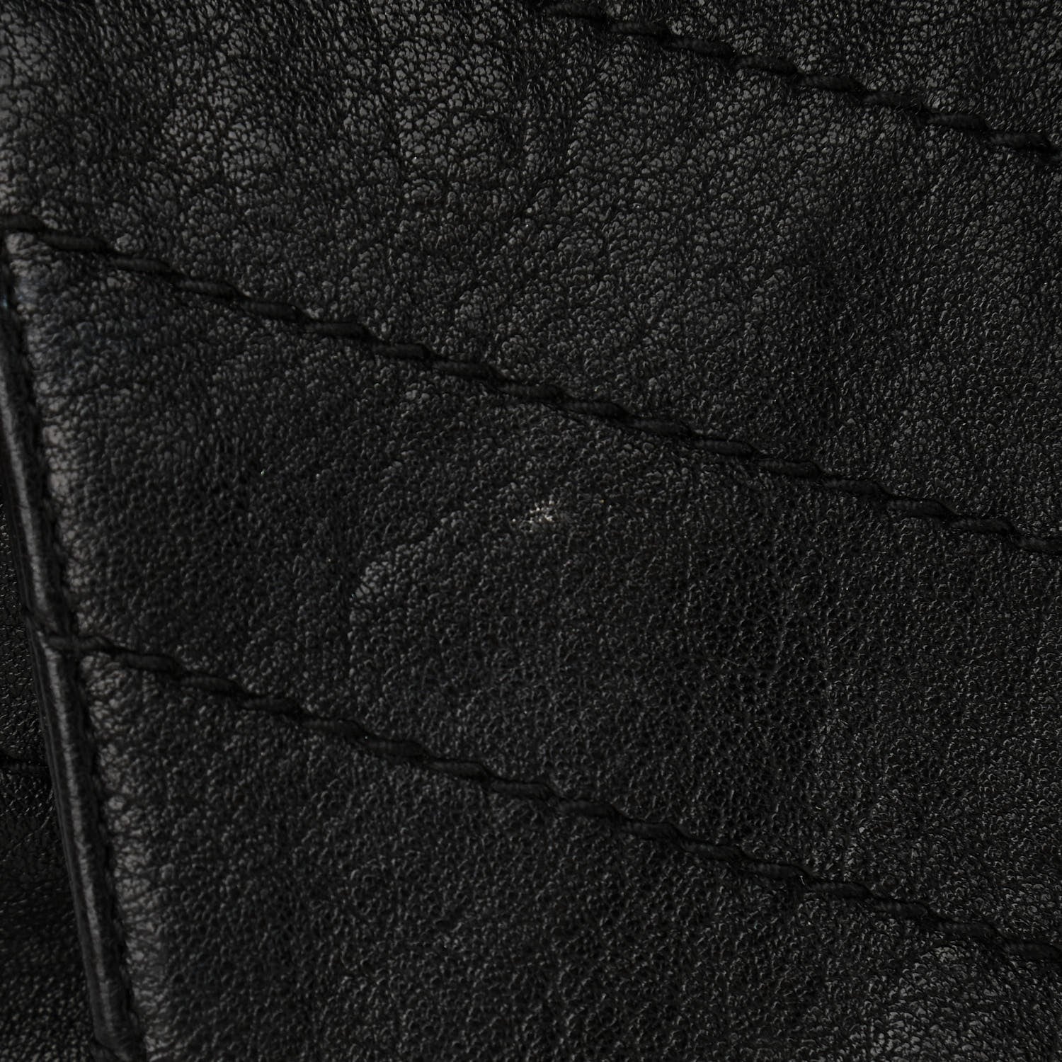 Saint Laurent Pebbled Lambskin Chevron Monogram Small Nolita Black 11 of 12