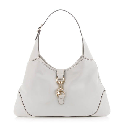 Gucci Calfskin Medium Jackie O Bouvier Hobo White 1 of 7