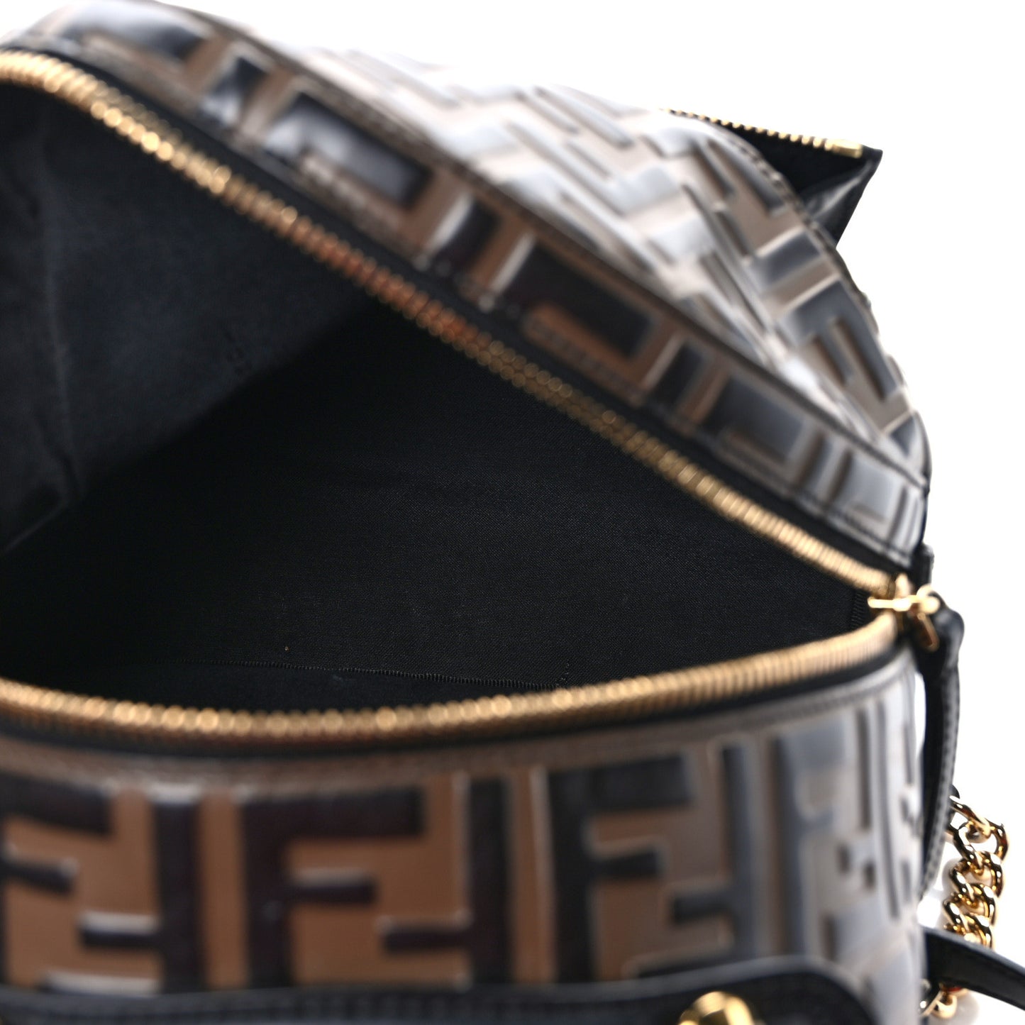 Vitello Bi-Color FF 1974 Embossed Mini Backpack Maya Black