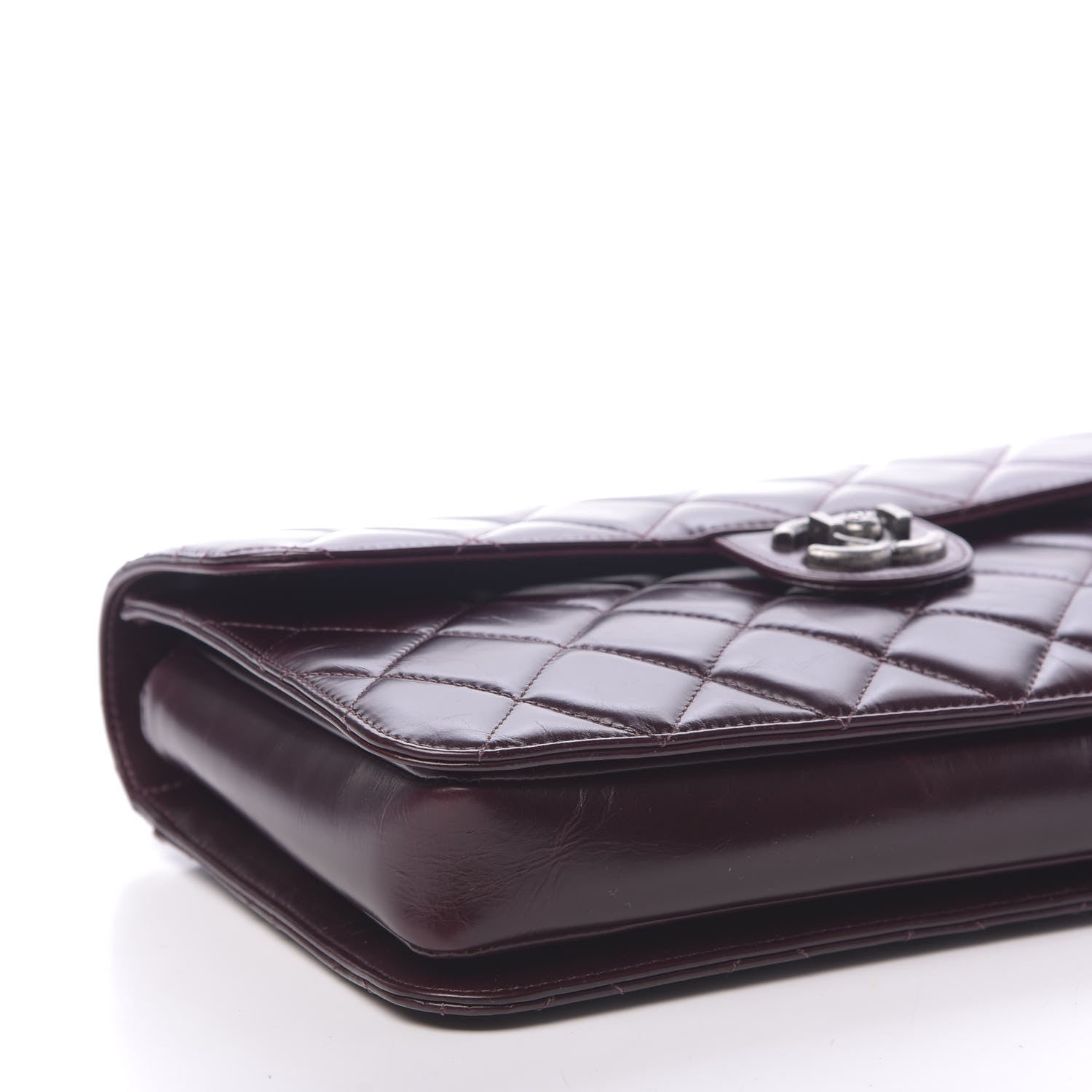 Chanel Calfskin Quilted Large Perfect Edge Flap Bordeaux 9 of 11