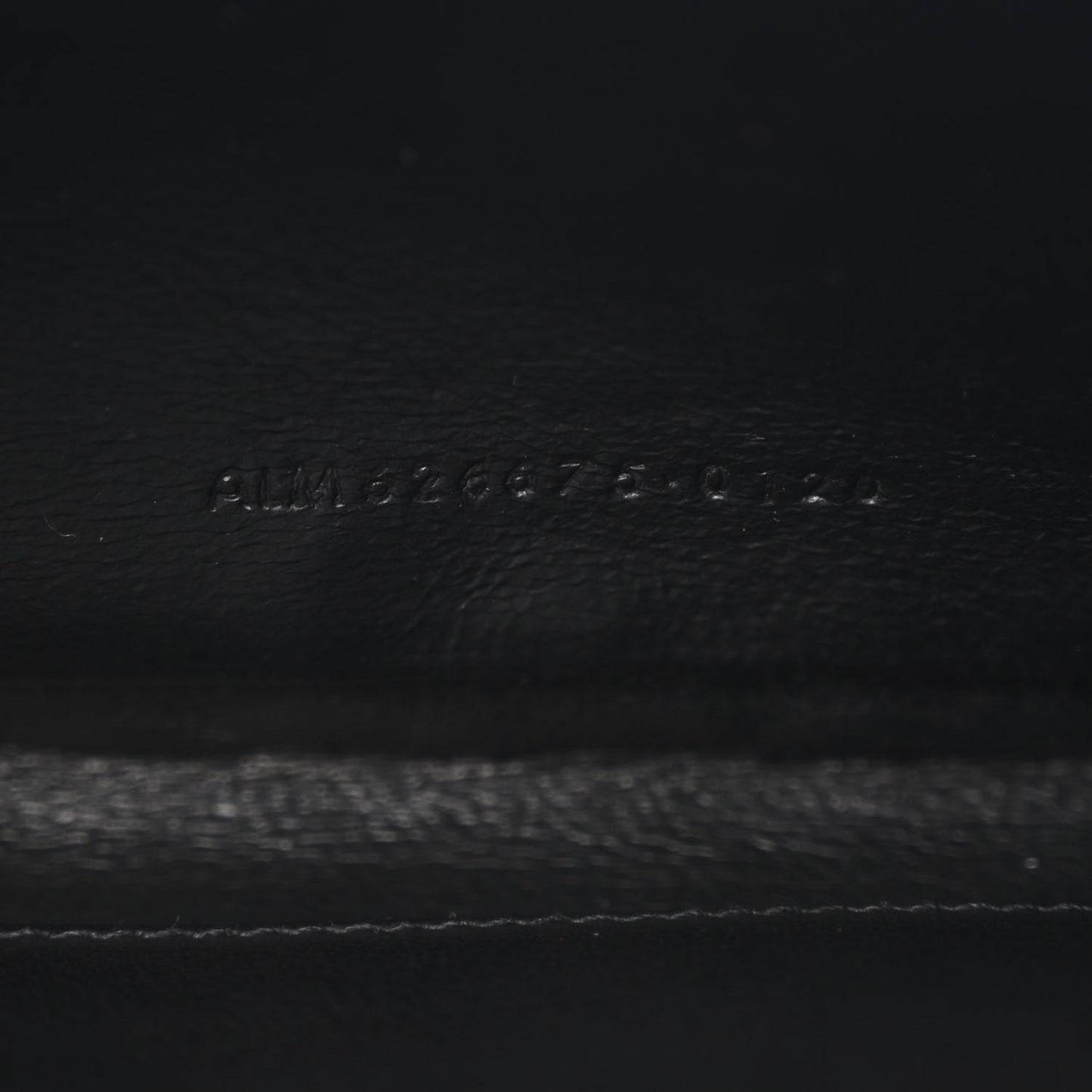 Calfskin Crocodile Embossed Monogram Uptown Crossbody Black