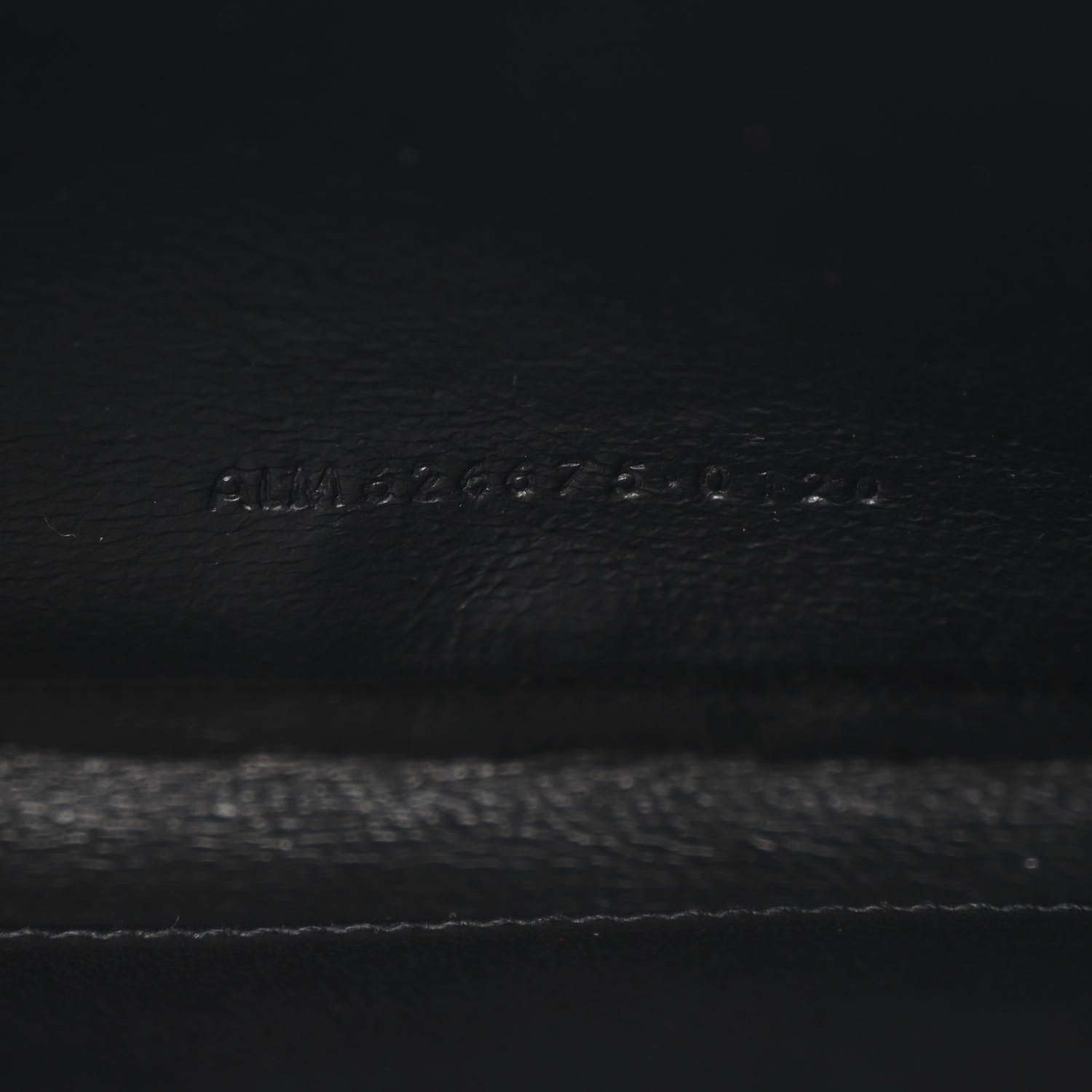 Saint Laurent Calfskin Crocodile Embossed Monogram Uptown Crossbody Black 9 of 15