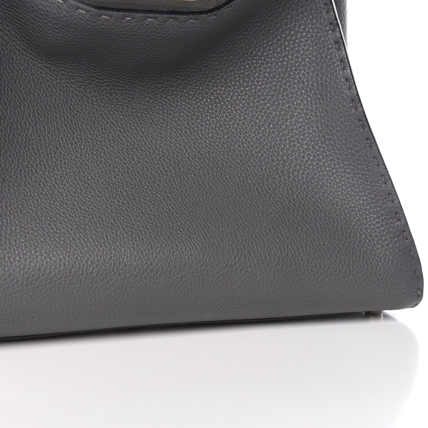 Cuoio Romano Selleria Bi-Color Medium Peekaboo Iconic Satchel Asfalto Latte