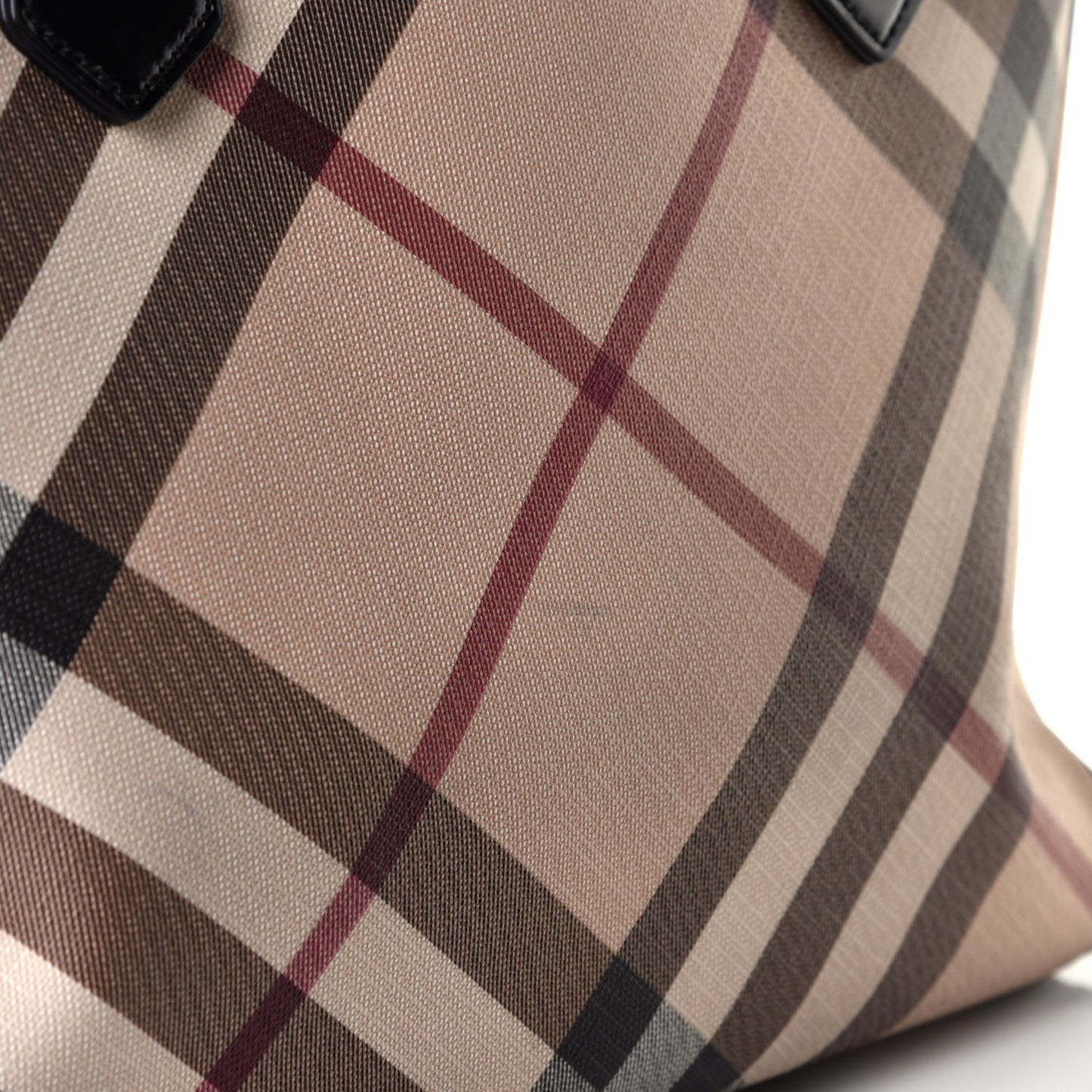 Supernova Check Tote Black