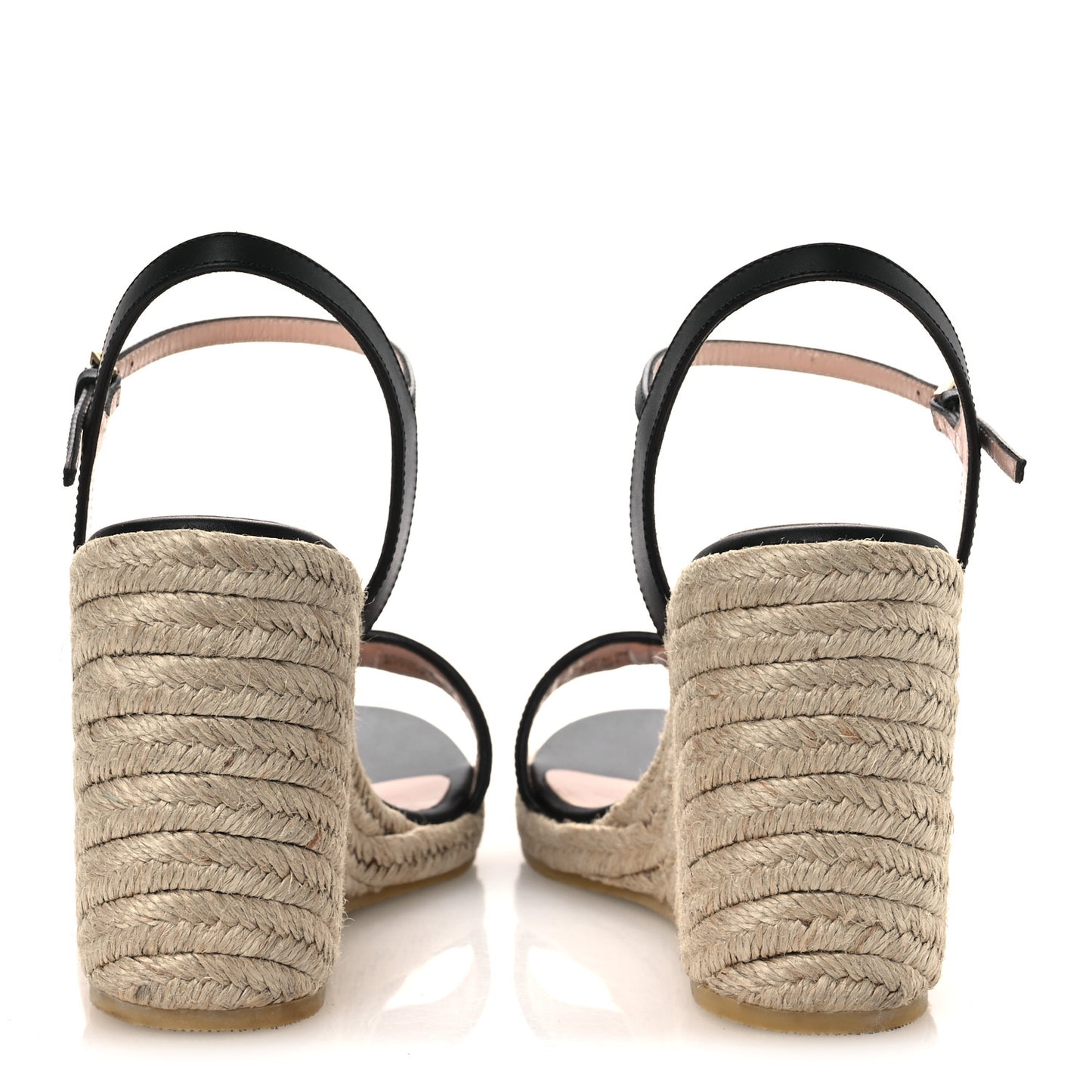 Galassia Aitana Espadrille 10/95mm Wedge Sandals 37.5 Black