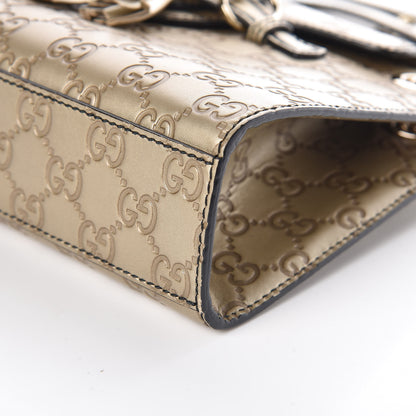 Gucci Shine Guccissima Small Emily Chain Shoulder Bag Gold 10 of 10