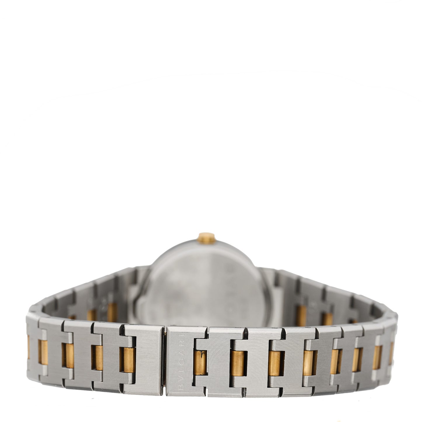 Stainless Steel 18K Yellow Gold 23mm Quartz Watch Black