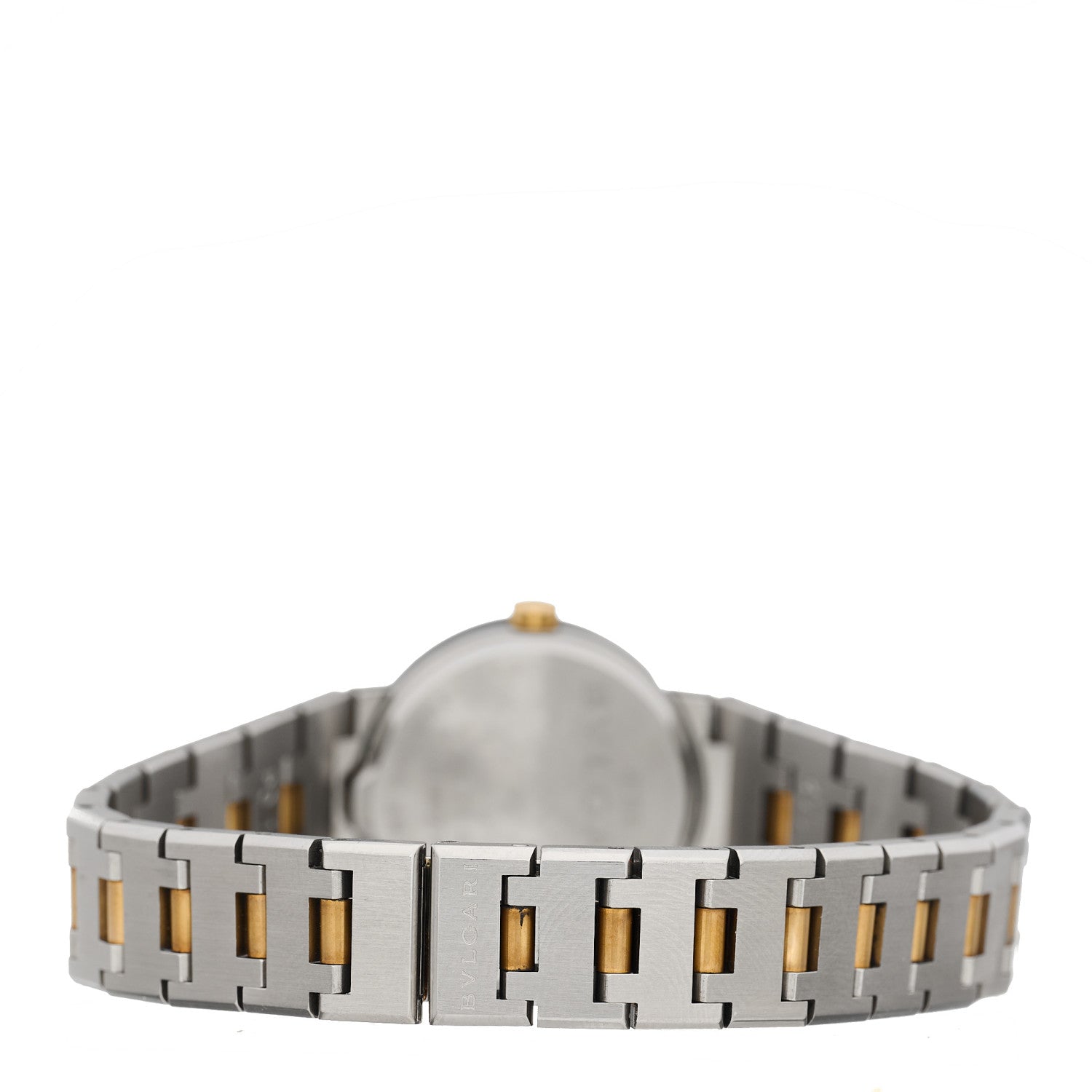 Bulgari Stainless Steel 18K Yellow Gold 23mm Quartz Watch Black 3 of 4