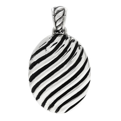 David Yurman Sterling Silver Oval Cable Locket 1 of 5