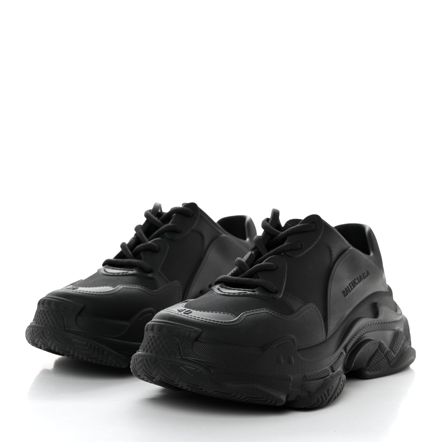 Balenciaga EVA Molded Mens Triple S Sneakers 40 Black 3 of 9