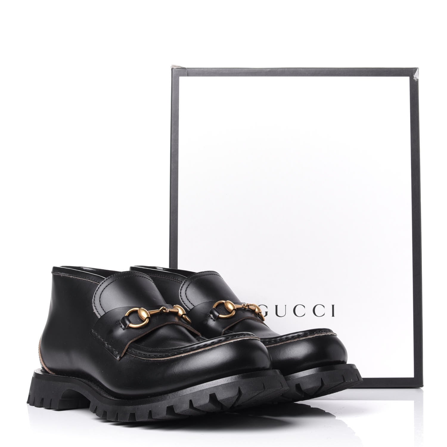 Gucci Cordovan Lux Mens Harald Horsebit Ankle Boots 8.5 Black 12 of 12