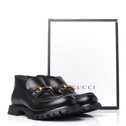 Gucci Cordovan Lux Mens Harald Horsebit Ankle Boots 8.5 Black 12 of 12