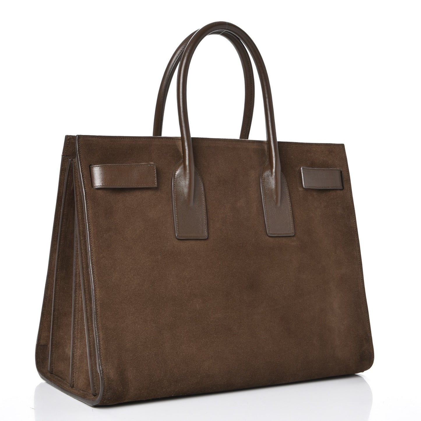 Suede Large Sac De Jour Carryall Military Brown