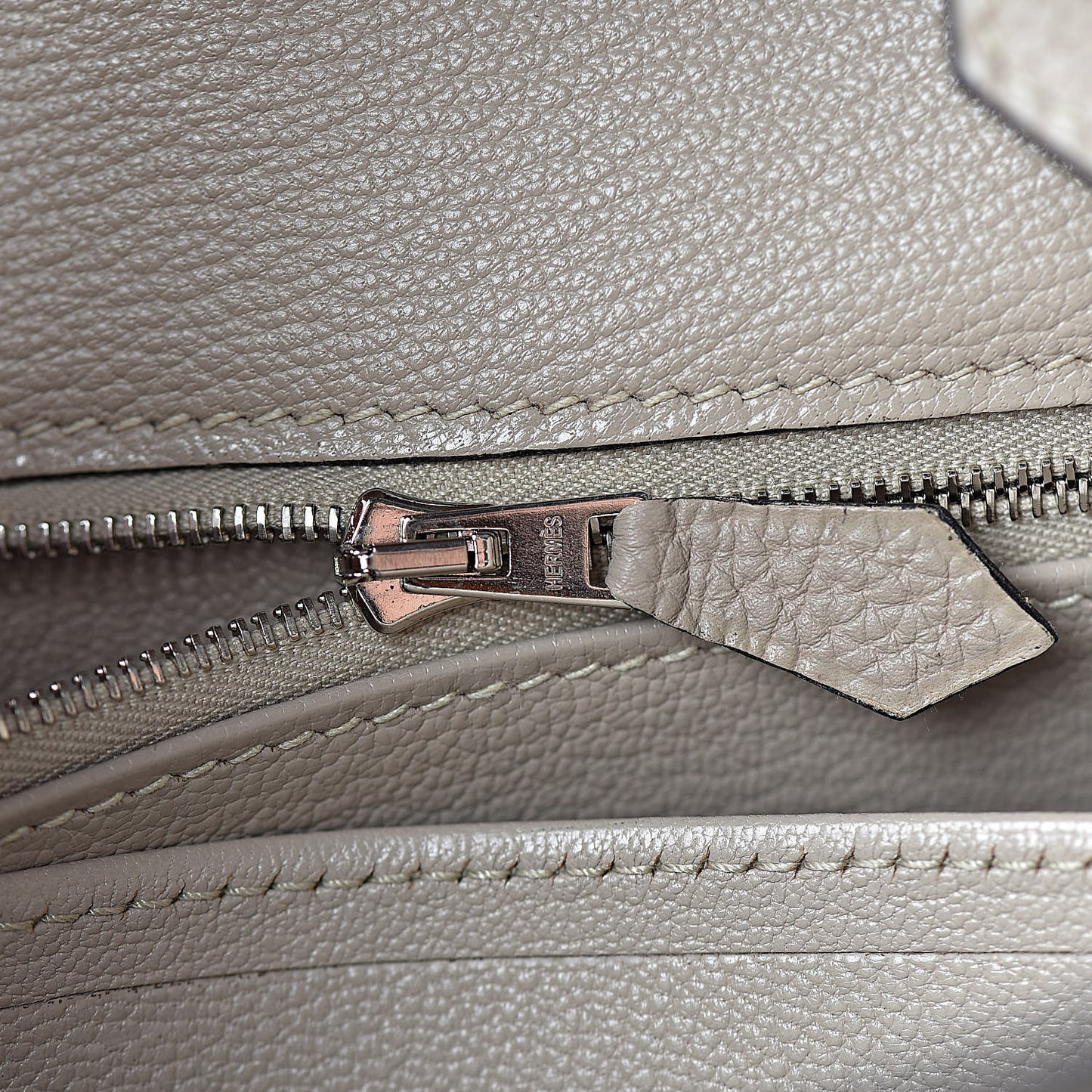 Taurillon Clemence Birkin 35 Gris Tourterelle