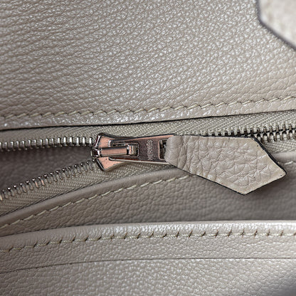 Hermes Taurillon Clemence Birkin 35 Gris Tourterelle 27 of 32