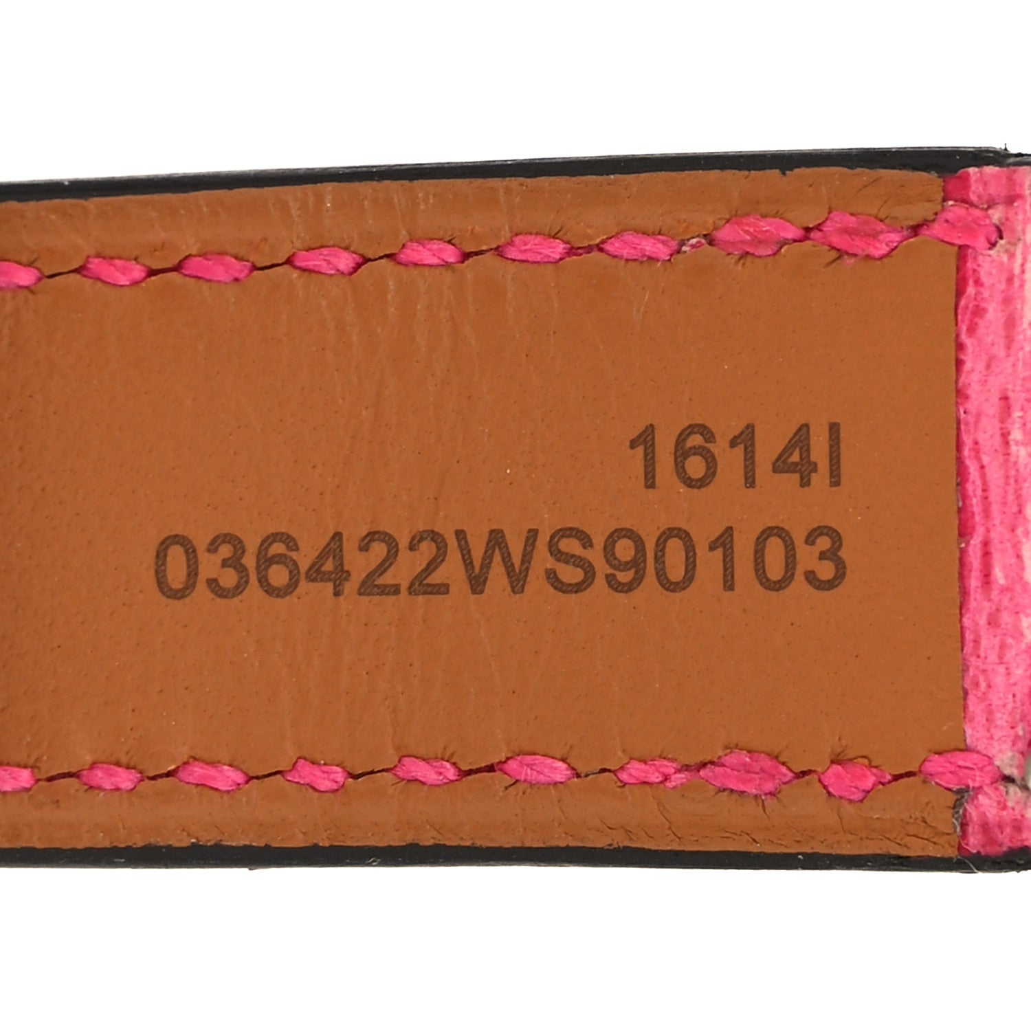 Hermes Matte Alligator 25mm Heure H Hour Watch Strap FRAMBOISE 5 of 5
