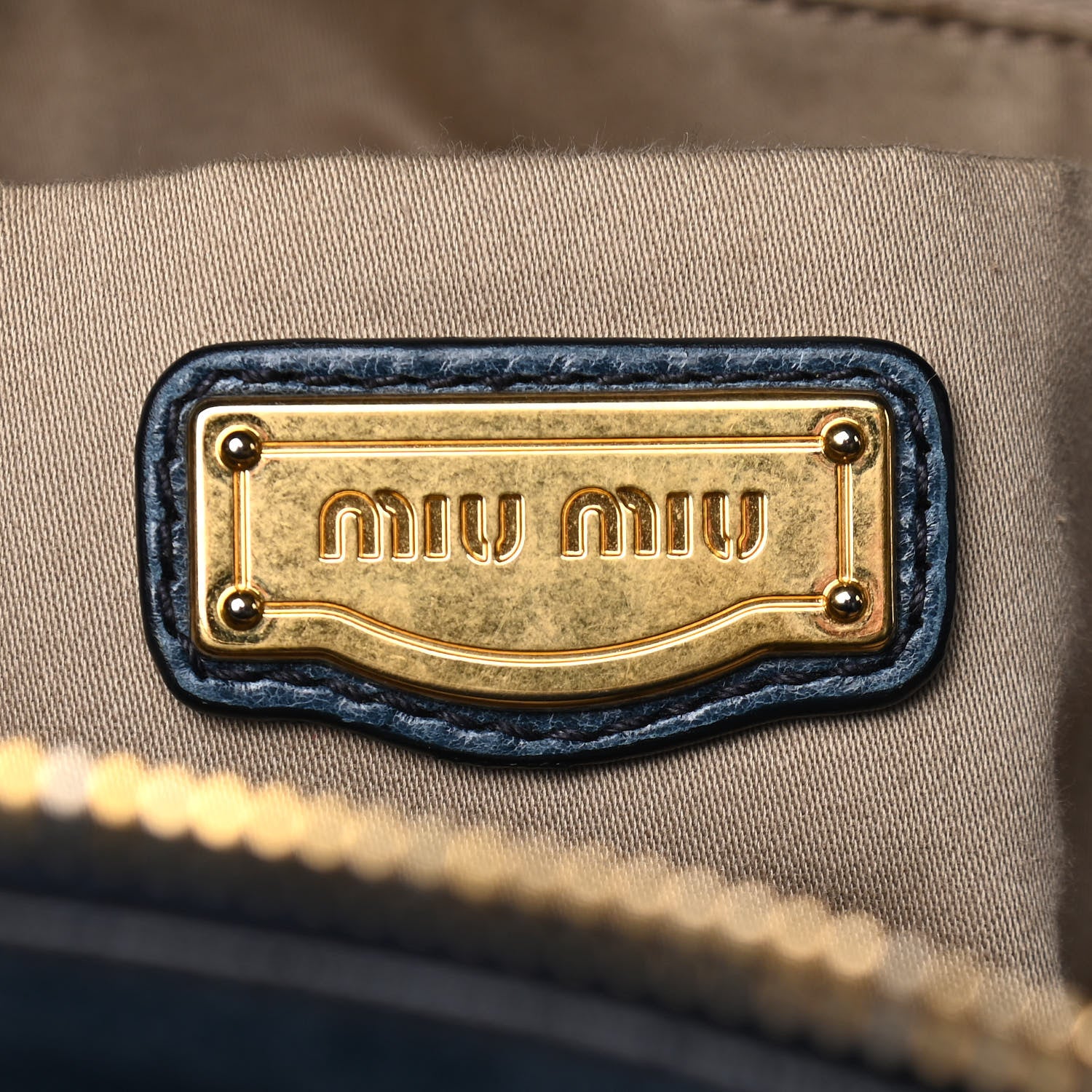 Miu Miu Vitello Lux Medium Bow Bag Bleuette 6 of 8