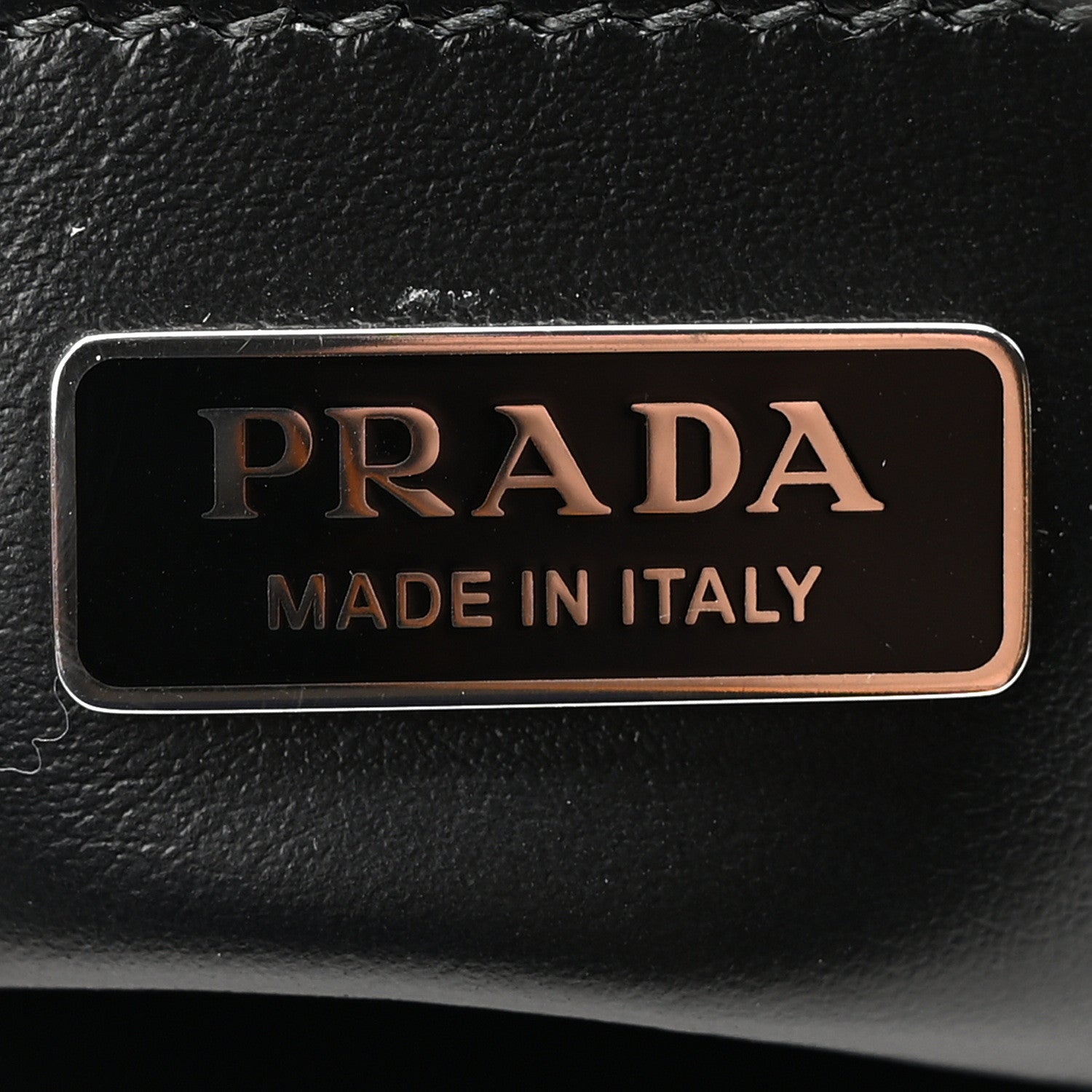 Prada Spazzolato Cleo Shoulder Bag Black 6 of 10