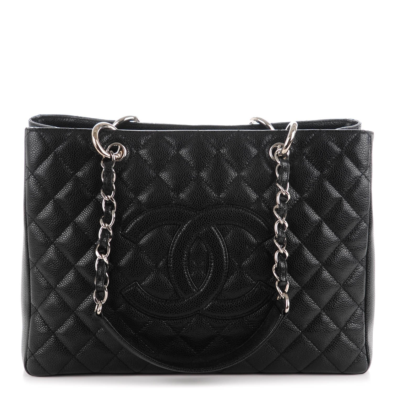 Chanel Caviar Quilted Grand Shopping Tote GST Black 1 of 7