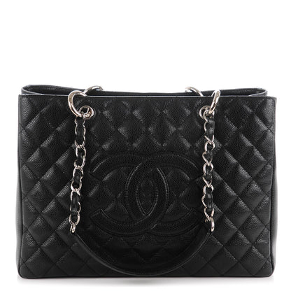 Chanel Caviar Quilted Grand Shopping Tote GST Black 1 of 7