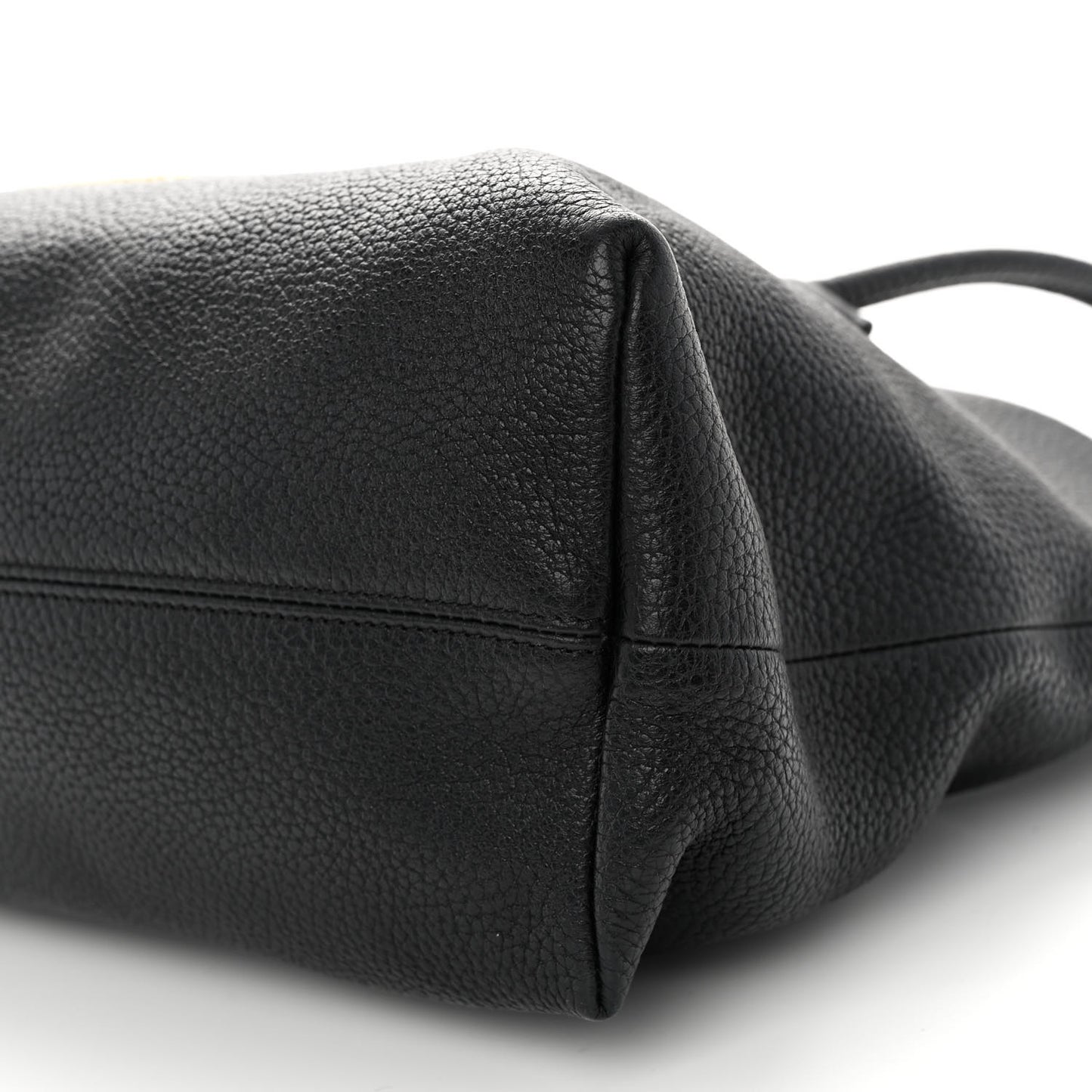London Grainy Calfskin Medium Baynard Tote Black