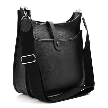 Hermes Taurillon Clemence Evelyne III GM Black 3 of 11