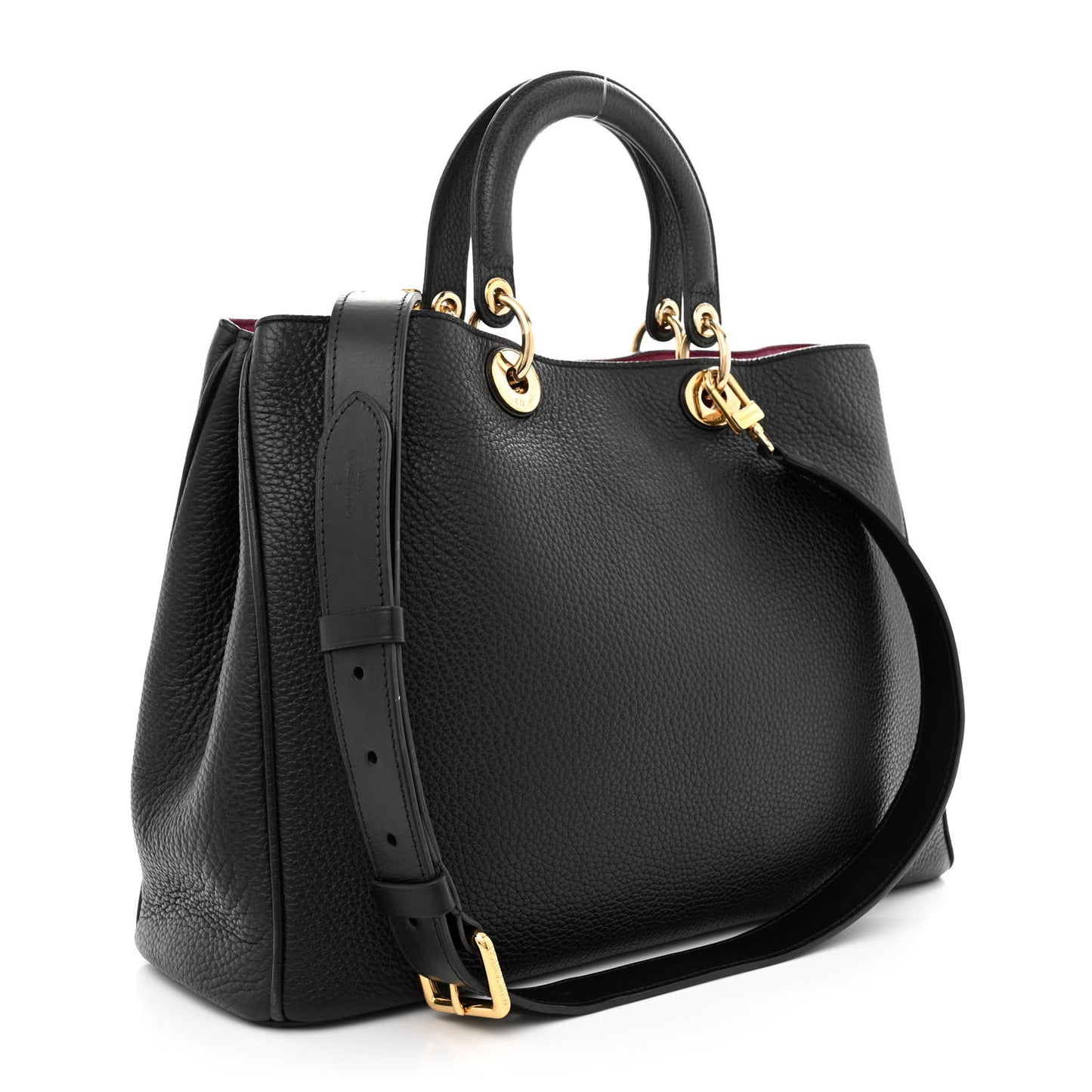 Bullcalf Large Diorissimo Tote Black Rose Indien