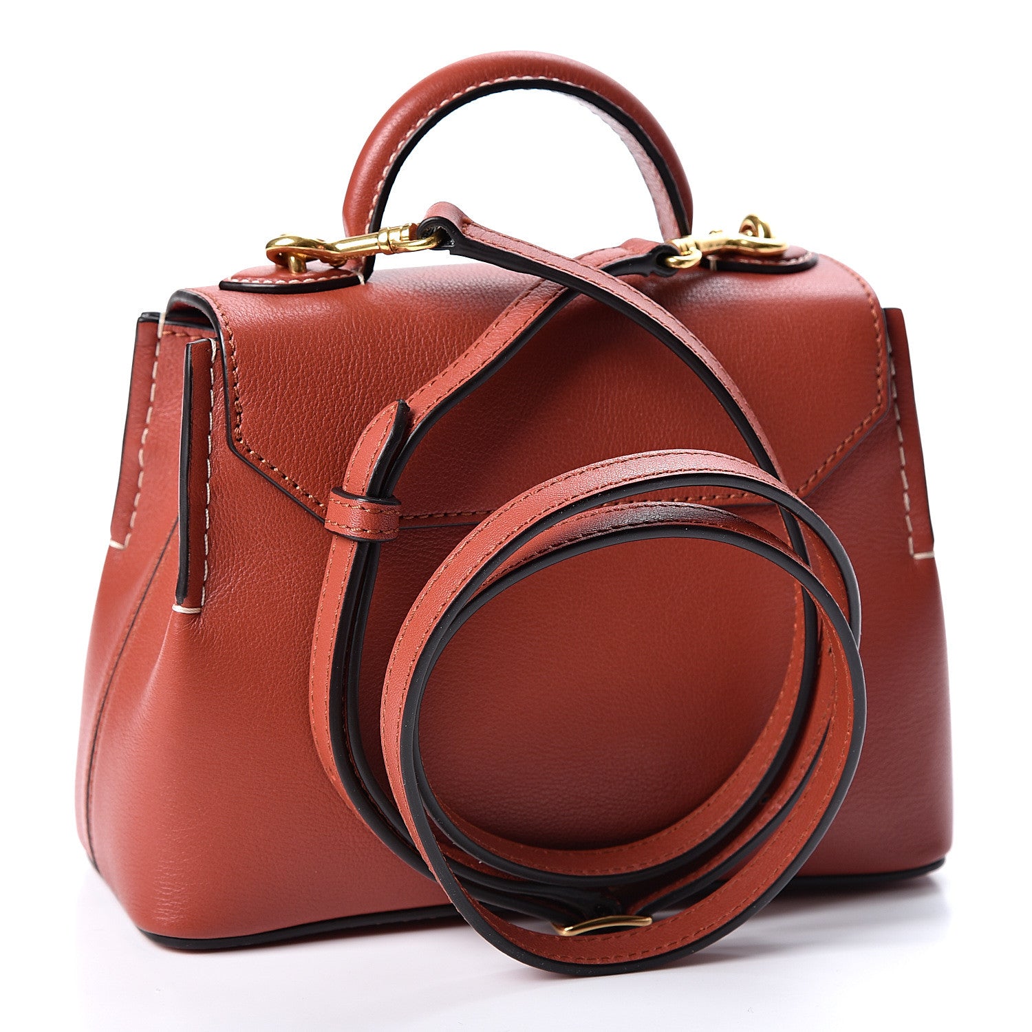 Mulberry Silky Calfskin Micro Seaton Rust 2 of 8