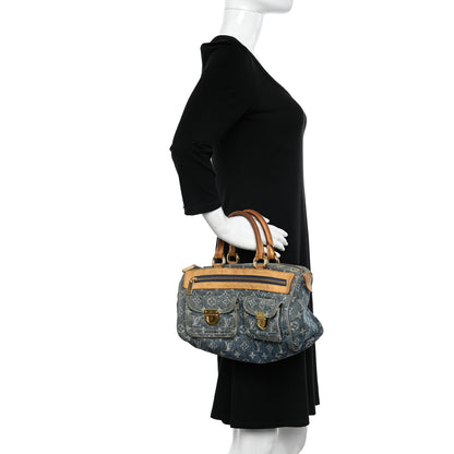 Louis Vuitton Monogram Denim Neo Speedy Blue 2 of 13