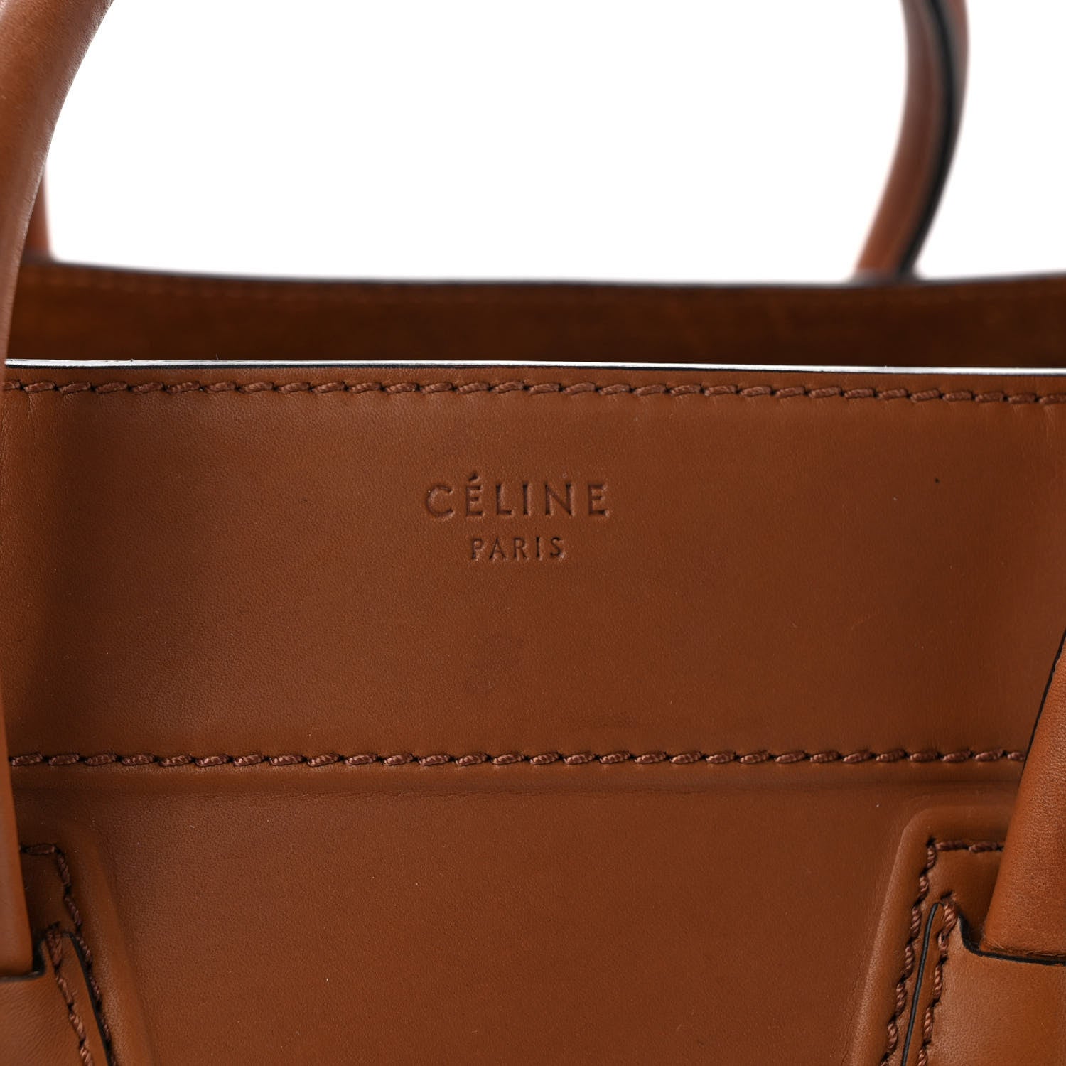 Celine Natural Calfskin Medium Phantom Luggage Tan 6 of 8