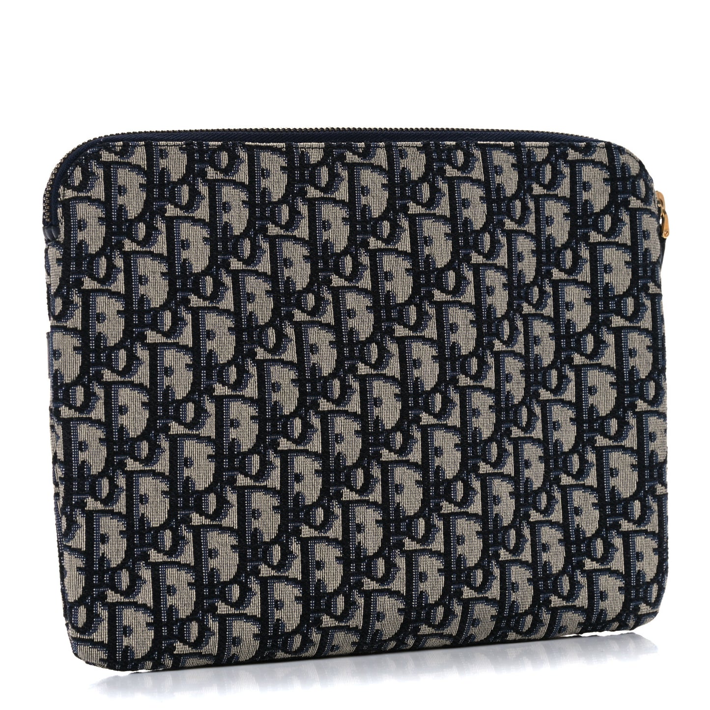 Oblique Pouch Clutch Blue