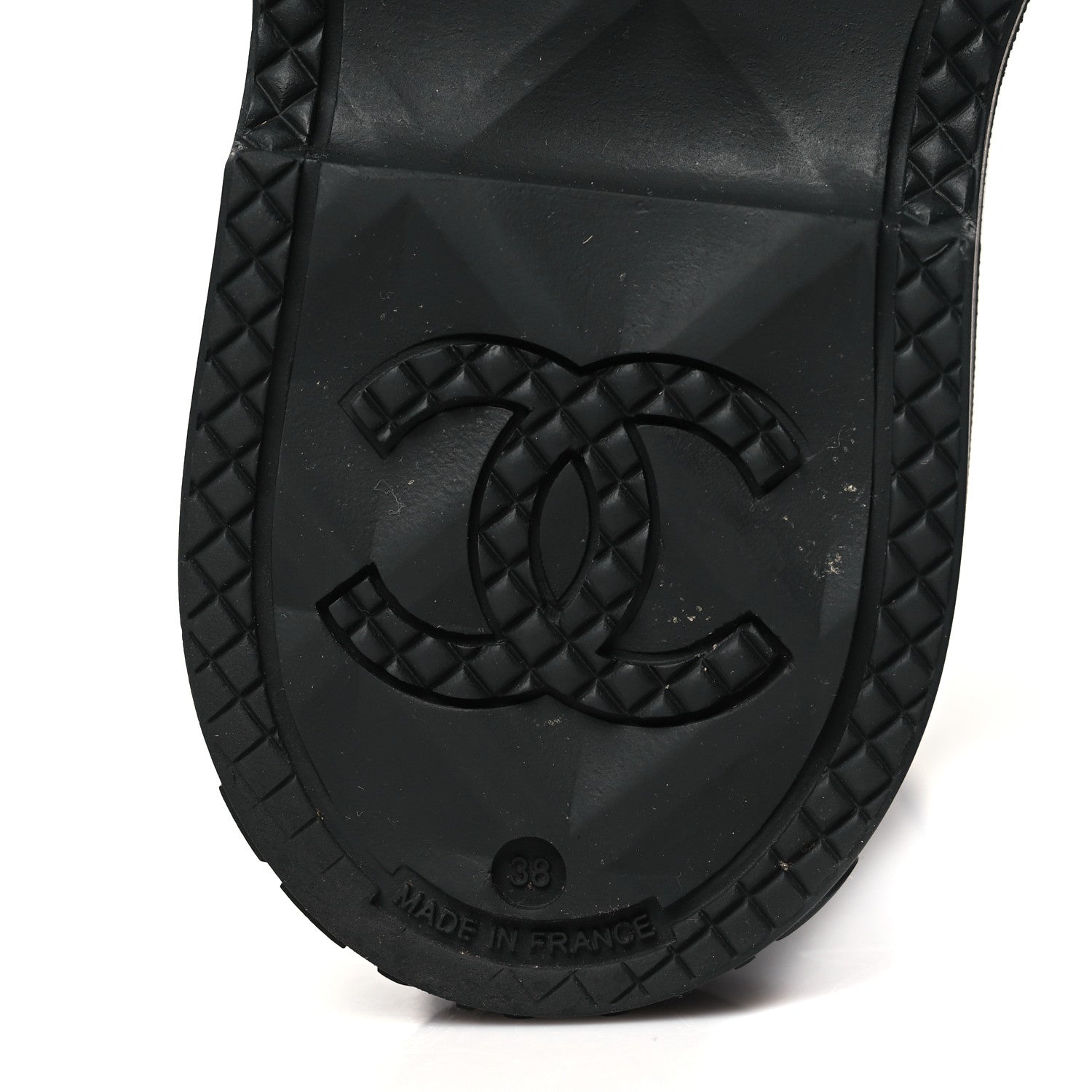 Chanel Caoutchouk CC High Boots 38 Black 7 of 10