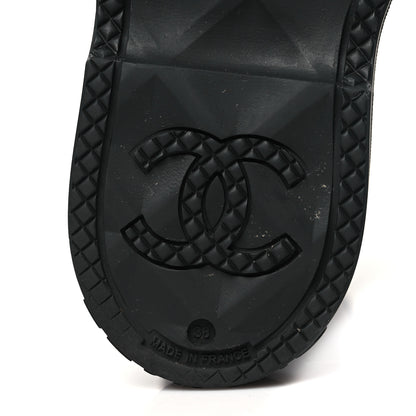 Chanel Caoutchouk CC High Boots 38 Black 7 of 10