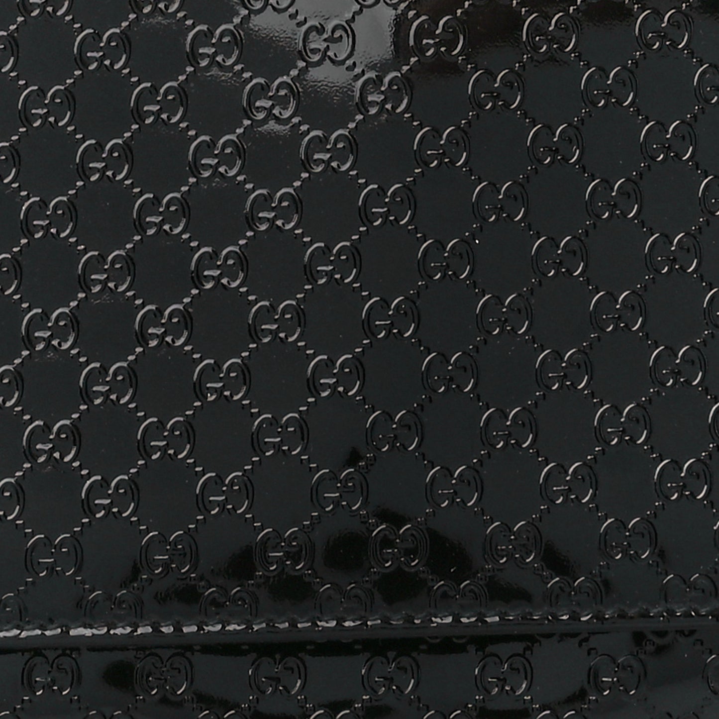 Patent Microguccissima Small Broadway Clutch Black