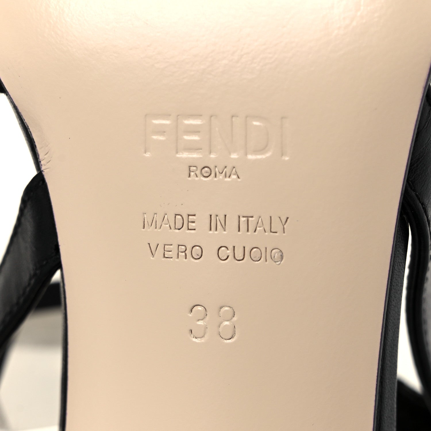 Fendi Mesh Vitello Ajour Embroidered Colibri Lite 55mm Slingback Pumps 39 Black 6 of 8