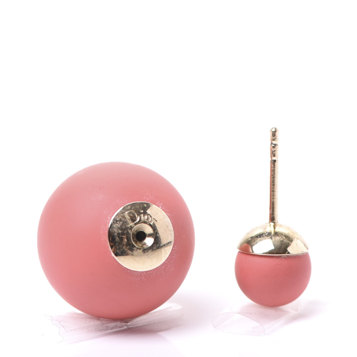 Christian Dior Mise En Dior Tribal Earrings Matte Pink 3 of 4