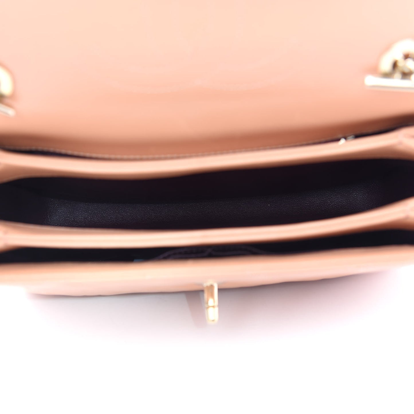 Lambskin Quilted Small Trendy CC Dual Handle Flap Bag Camel
