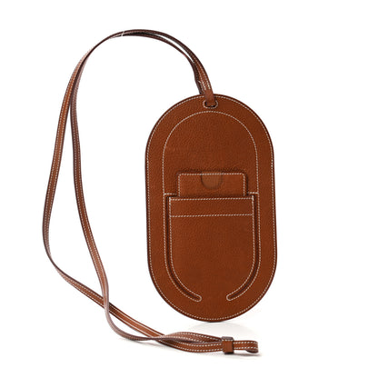 Hermes Barenia Faubourg In-The-Loop Phone To Go GM Case Fauve 1 of 10