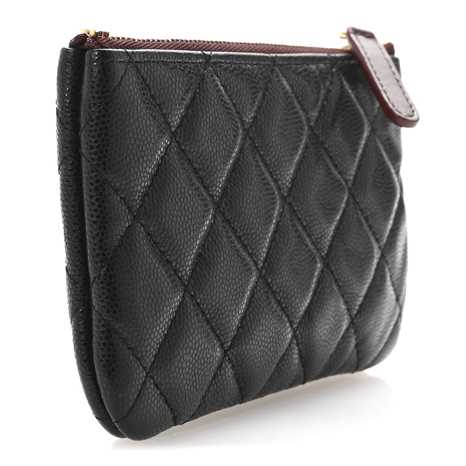 Chanel Caviar Quilted Small Cosmetic Case Black 3 of 7