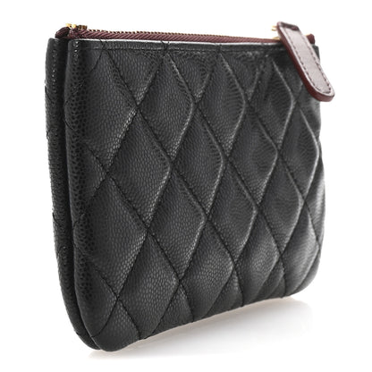 Chanel Caviar Quilted Small Cosmetic Case Black 3 of 7