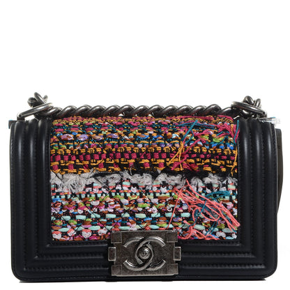 Chanel Tweed Calfskin Small Boy Flap Multicolor 1 of 9