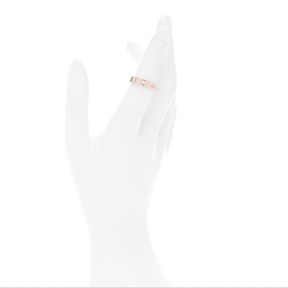 Cartier 18K Pink Gold Diamond 4mm C De Cartier Wedding Band Ring 51 5.75 2 of 6