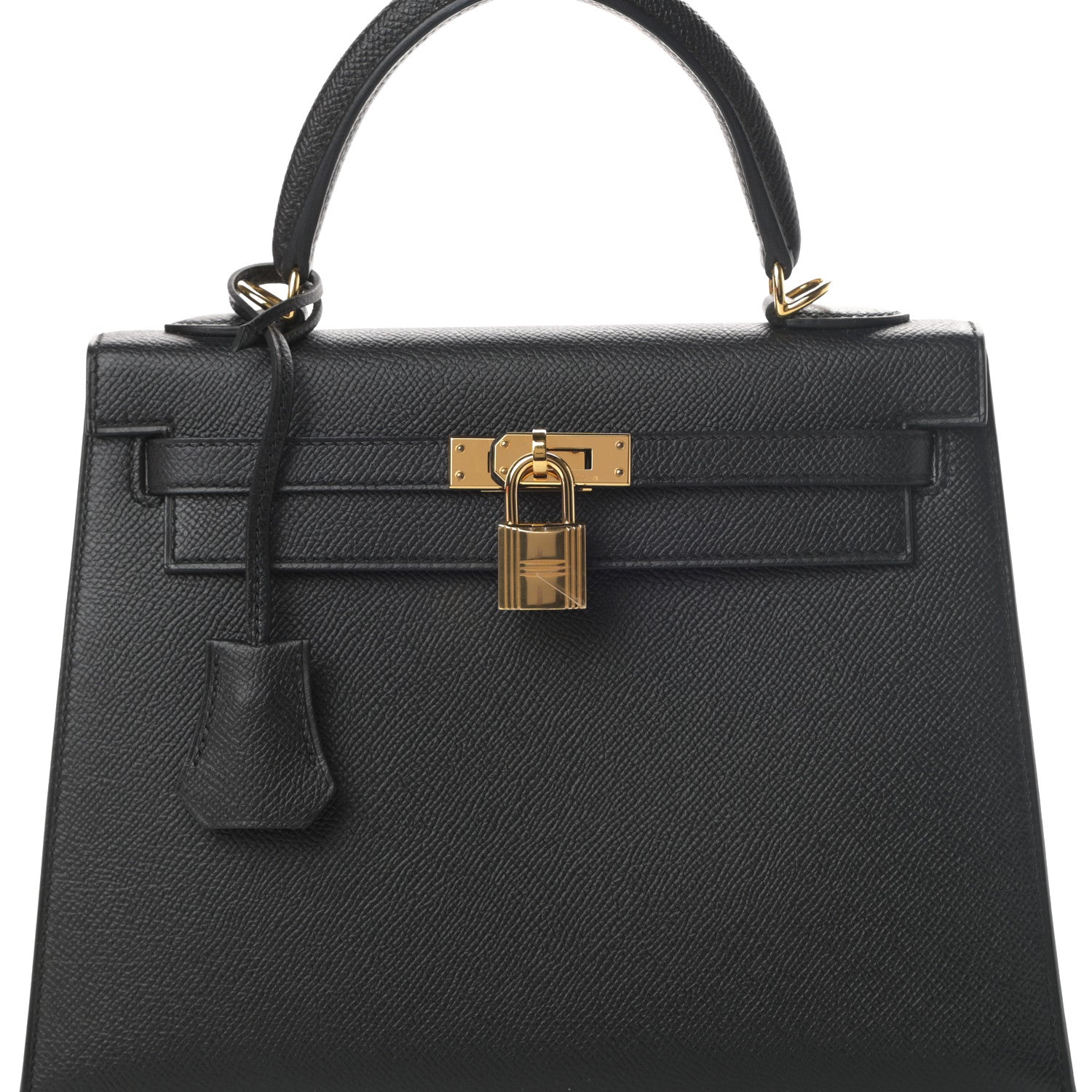 Hermes Epsom Kelly Sellier 25 Black 8 of 12