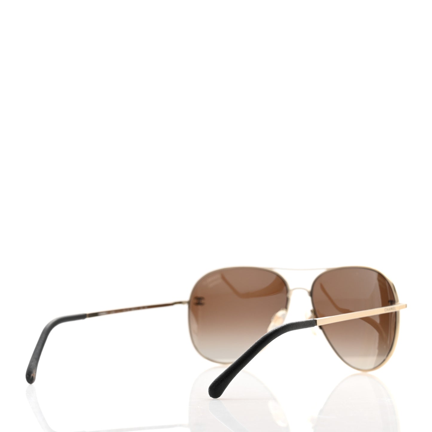 Metal Polarized Aviator CC Sunglasses 4189-T-Q Brown