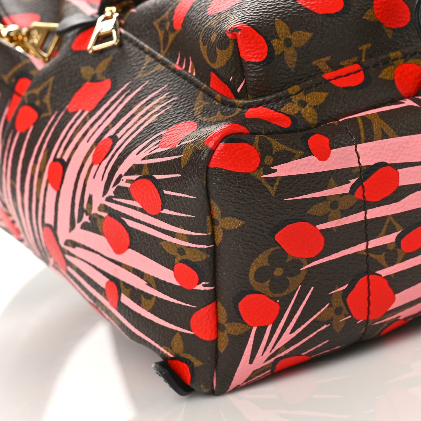 Monogram Jungle Dots Palm Springs Backpack PM Sugar Pink Poppy
